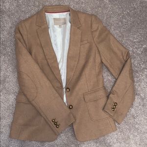 NWOT Tan Blazer with cute elbow patch details